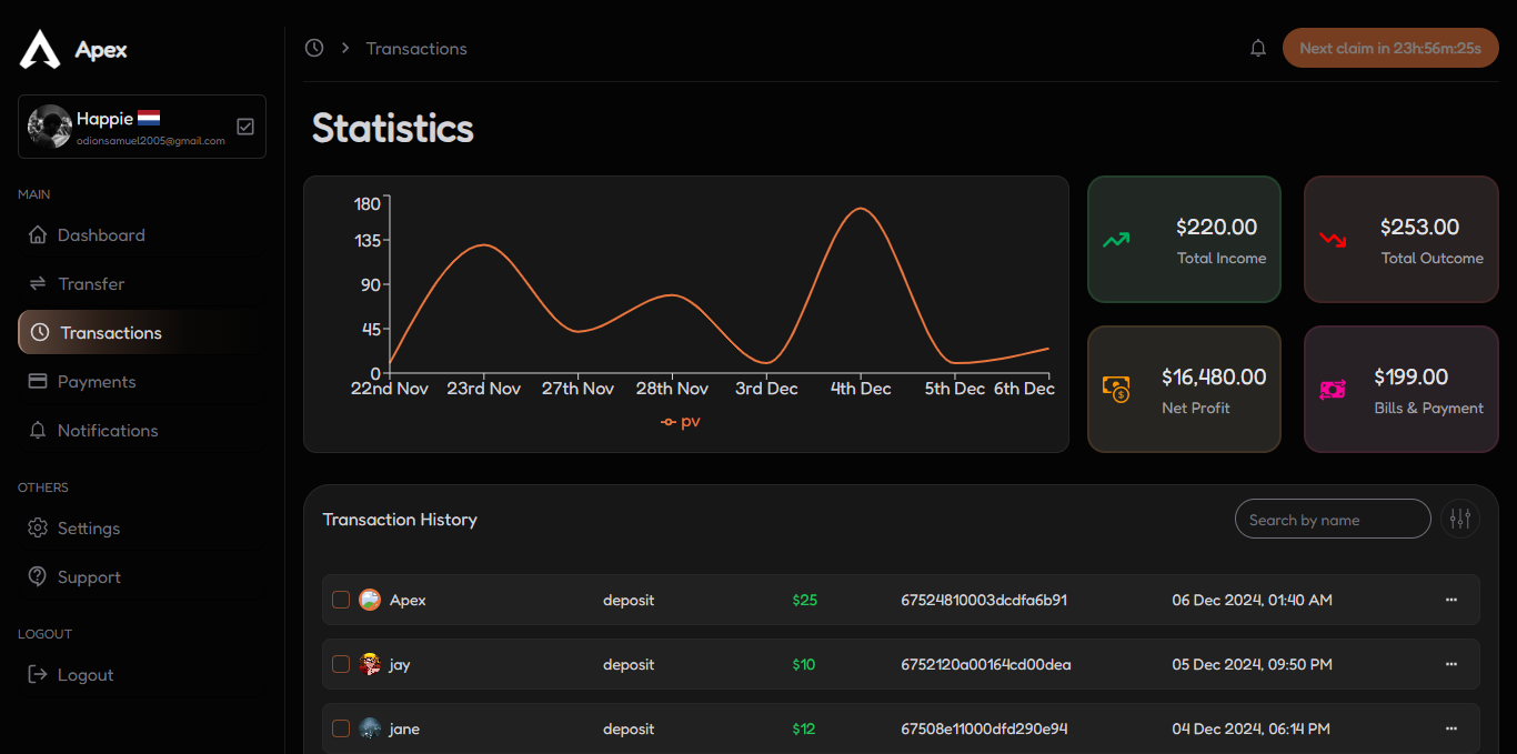 Apex Bank screenshot 2