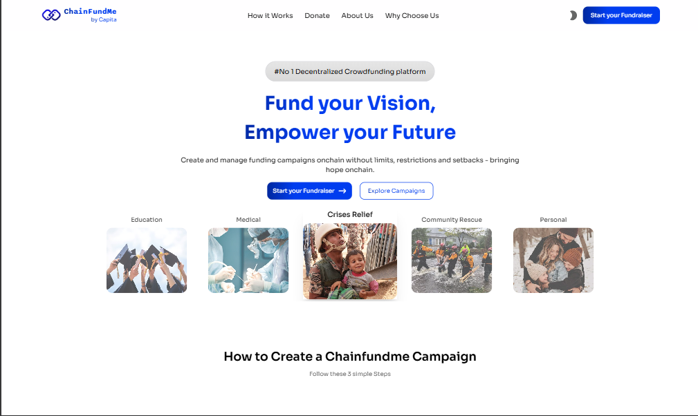 ChainFundMe screenshot 1