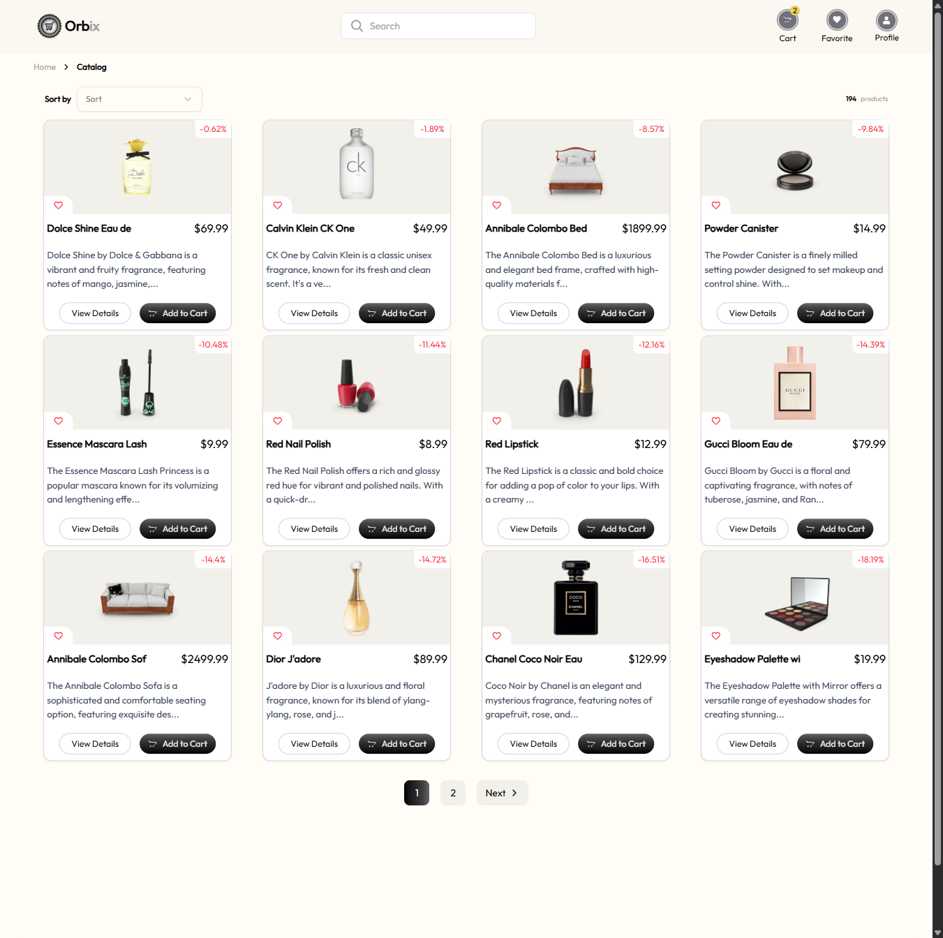 Orbix screenshot 1