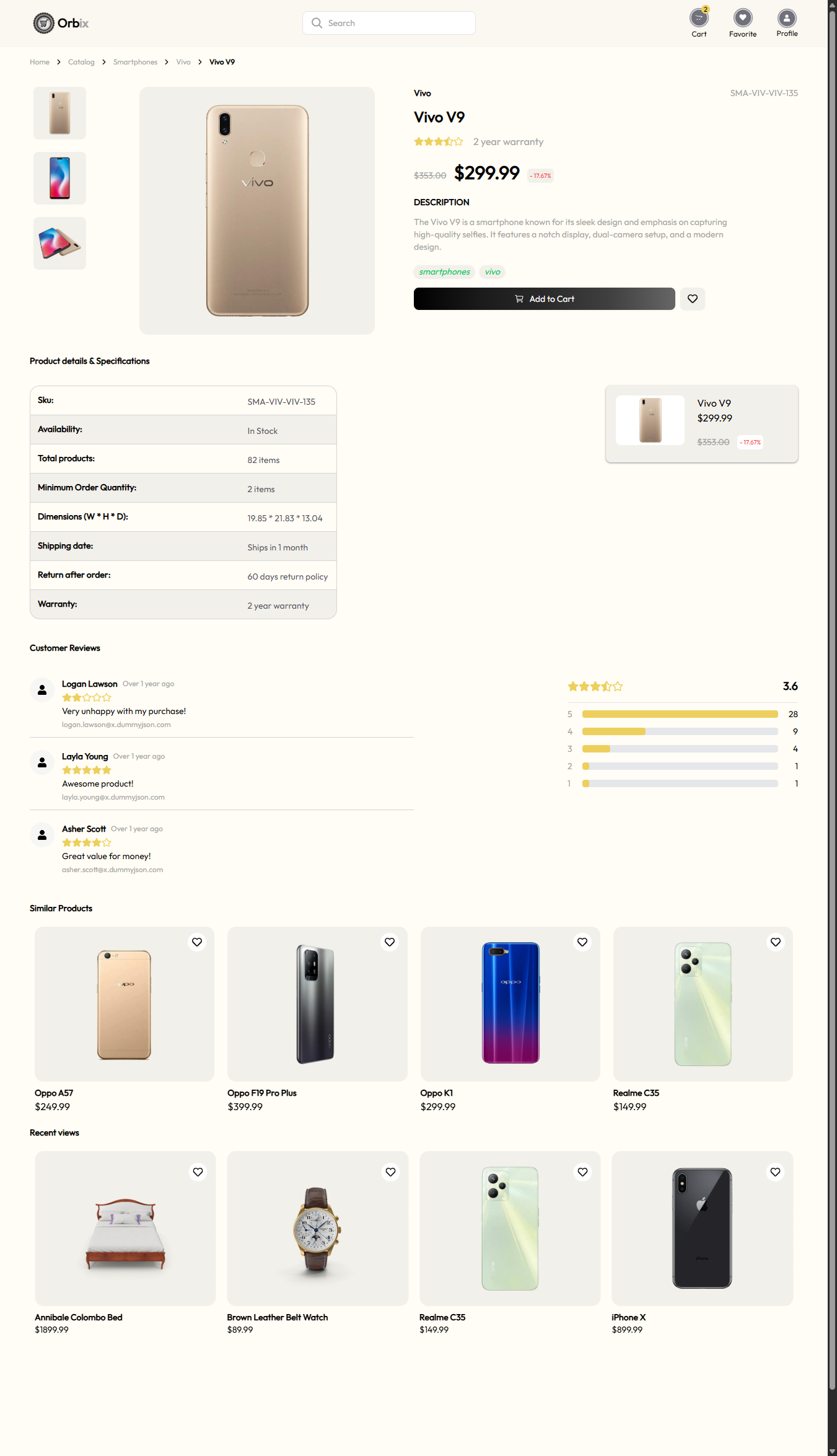 Orbix screenshot 2